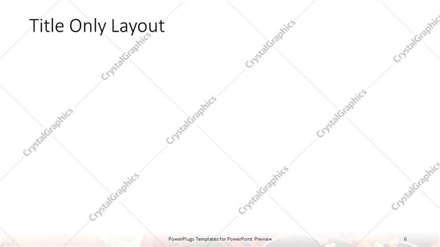 Title Only presentation slide layout