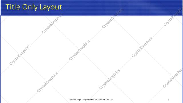 Title Only presentation slide layout