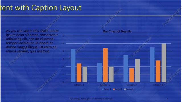 Content with Caption presentation slide layout