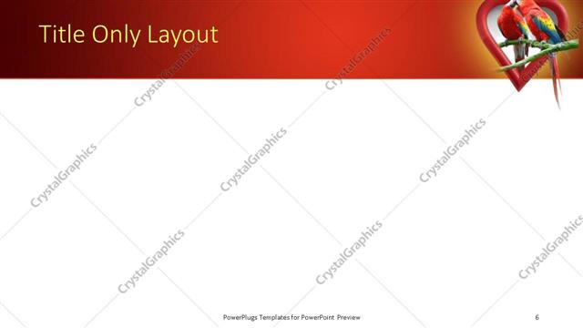 Title Only presentation slide layout