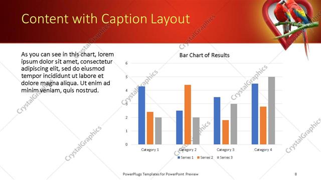 Content with Caption presentation slide layout