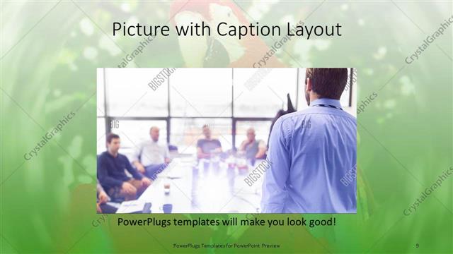 Picture with Caption presentation slide layout
