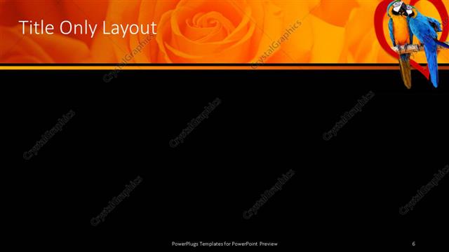 Title Only presentation slide layout