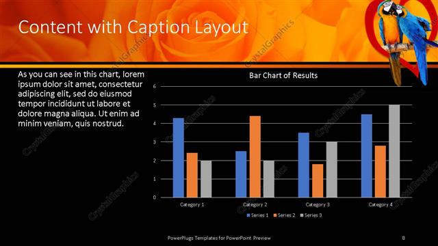 Content with Caption presentation slide layout