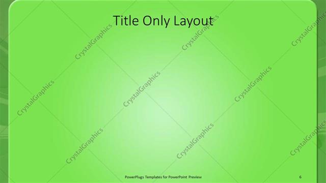 Title Only presentation slide layout