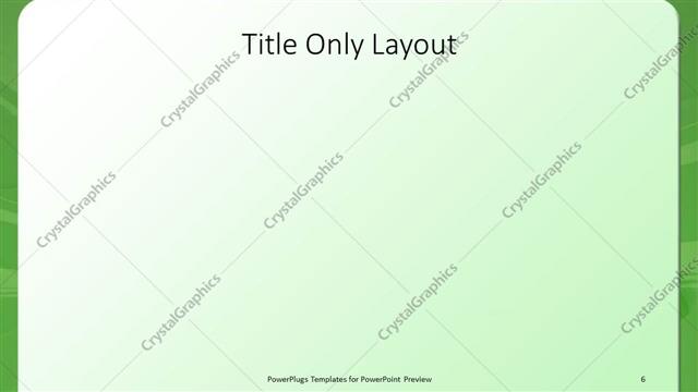 Title Only presentation slide layout