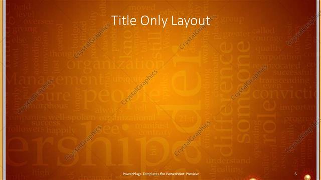 Title Only presentation slide layout