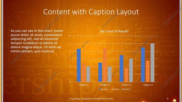 Content with Caption presentation slide layout