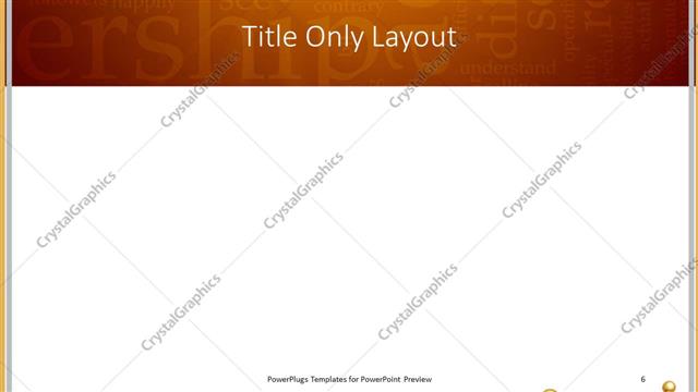 Title Only presentation slide layout