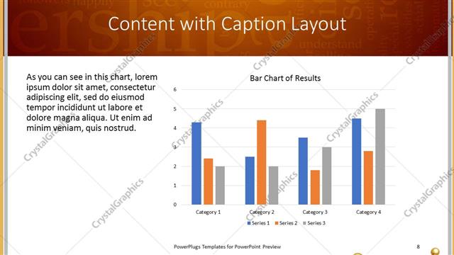 Content with Caption presentation slide layout