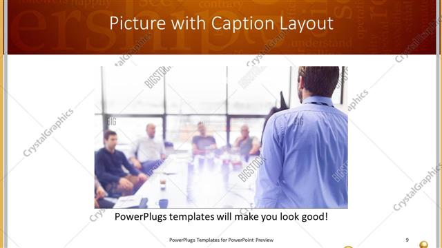 Picture with Caption presentation slide layout