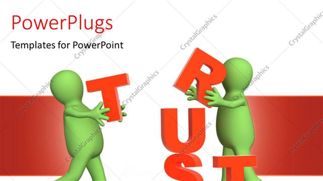  Presentation with trust - Two people building up the trust between them