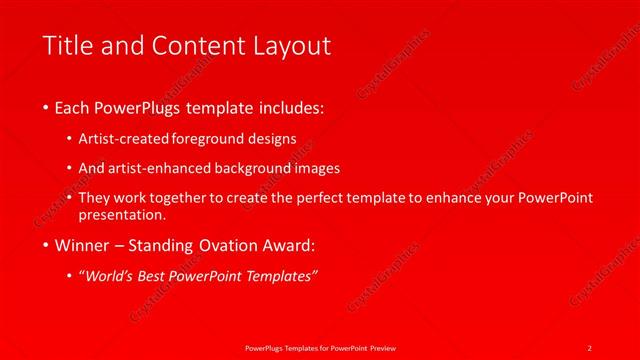Title and Content presentation slide layout