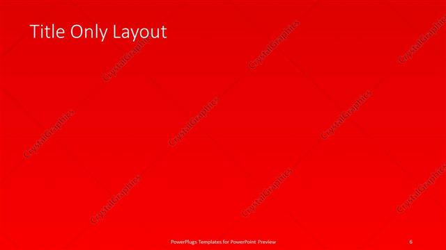 Title Only presentation slide layout