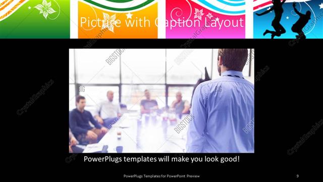 Picture with Caption presentation slide layout