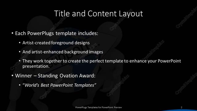 Title and Content presentation slide layout