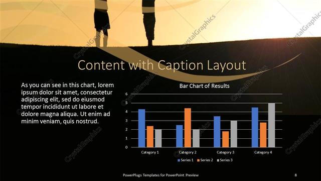Content with Caption presentation slide layout