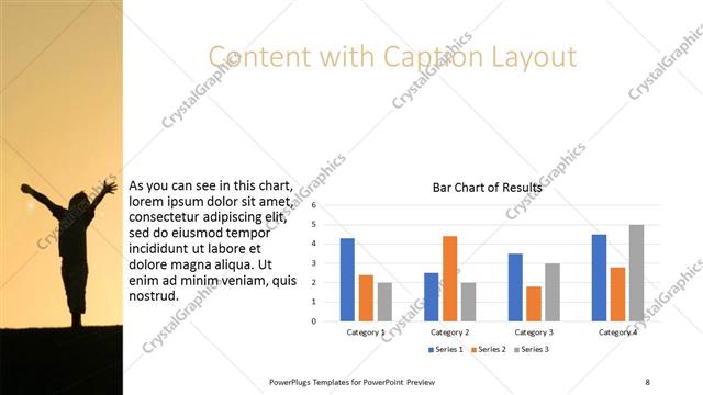 Content with Caption presentation slide layout