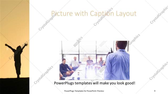 Picture with Caption presentation slide layout