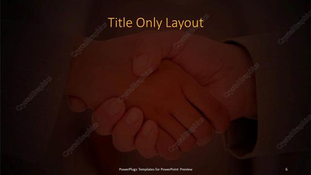 Title Only presentation slide layout
