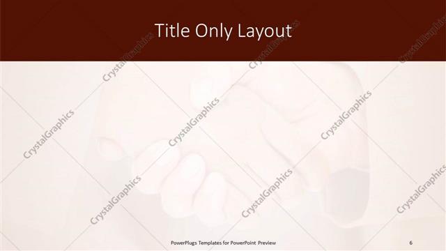Title Only presentation slide layout