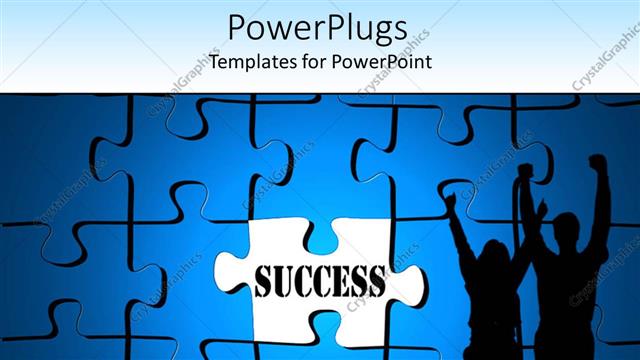  Presentation with two people holding hands - Two people holding up their hands with a text which spells out the word