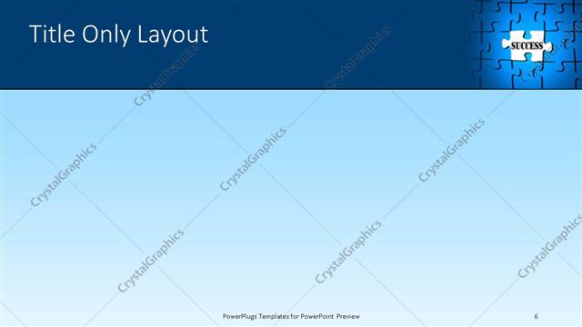 Title Only presentation slide layout