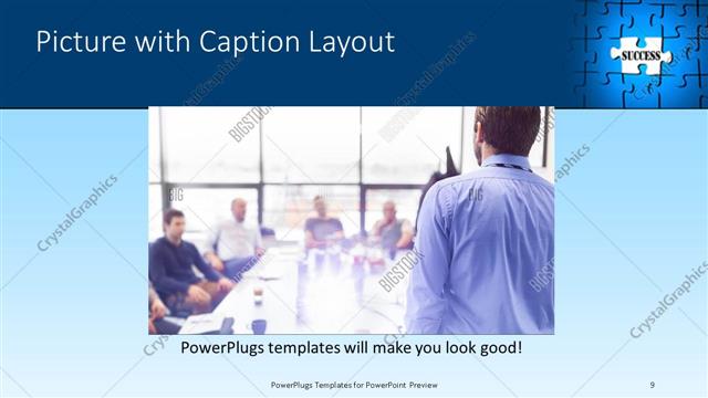 Picture with Caption presentation slide layout
