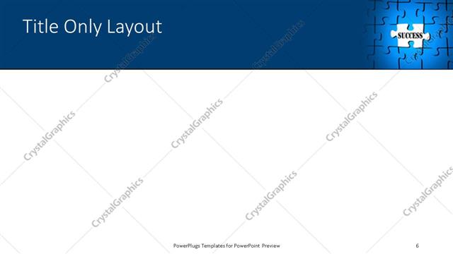 Title Only presentation slide layout