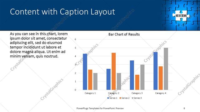Content with Caption presentation slide layout