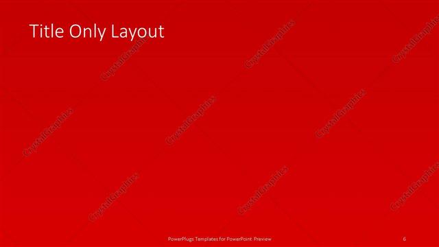 Title Only presentation slide layout