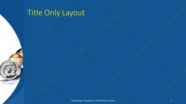 Title Only presentation slide layout