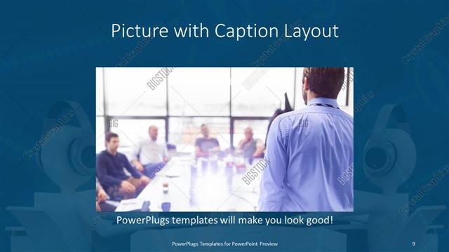 Picture with Caption presentation slide layout
