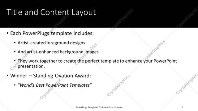 Title and Content presentation slide layout