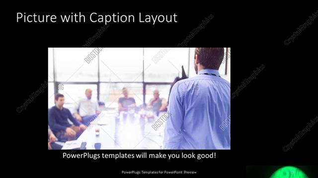 Picture with Caption presentation slide layout