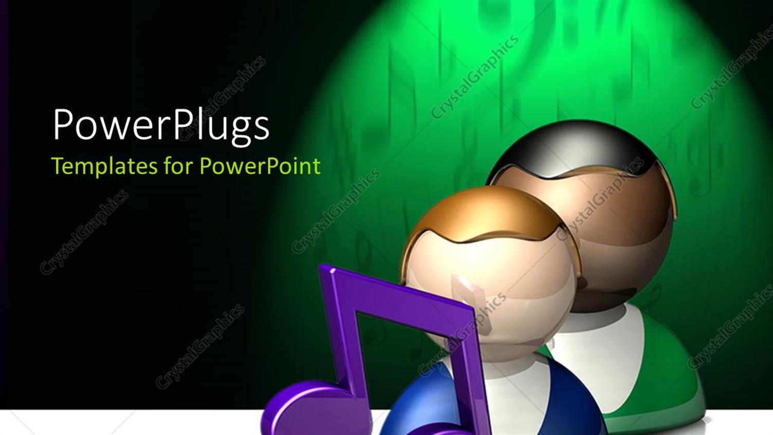 Featuring Two People with a Music Sign