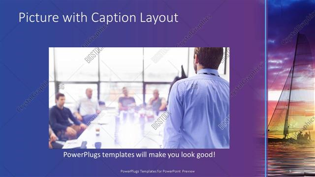 Picture with Caption presentation slide layout