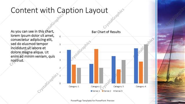 Content with Caption presentation slide layout