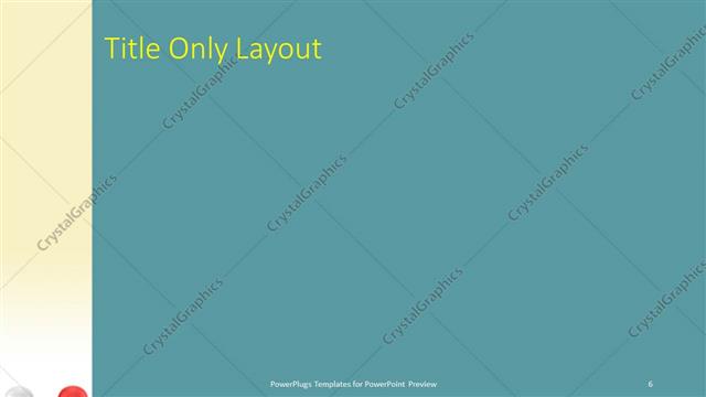 Title Only presentation slide layout