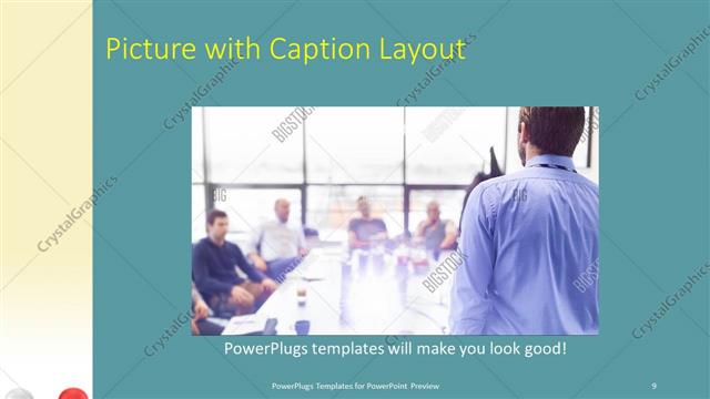 Picture with Caption presentation slide layout
