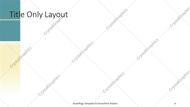 Title Only presentation slide layout