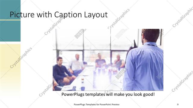 Picture with Caption presentation slide layout