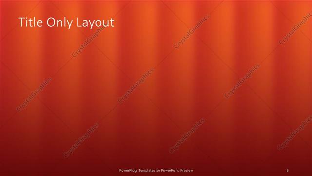 Title Only presentation slide layout