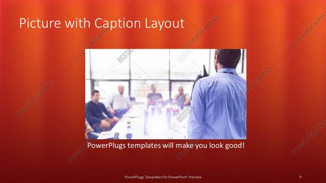 Picture with Caption presentation slide layout
