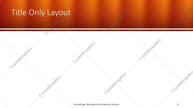 Title Only presentation slide layout