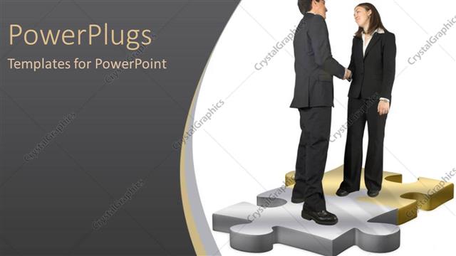  Presentation with solving - Two people solving the puzzle and thanking each other