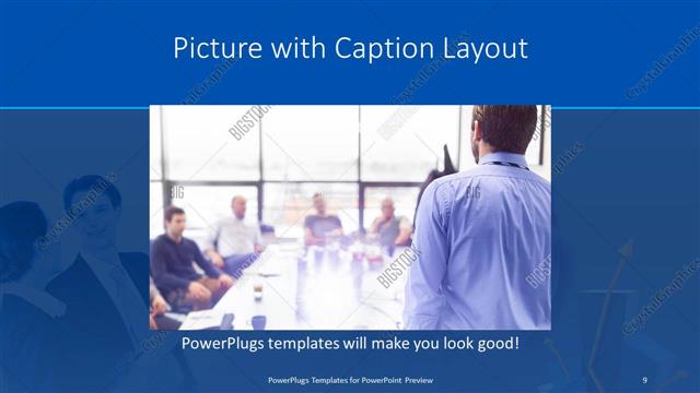 Picture with Caption presentation slide layout