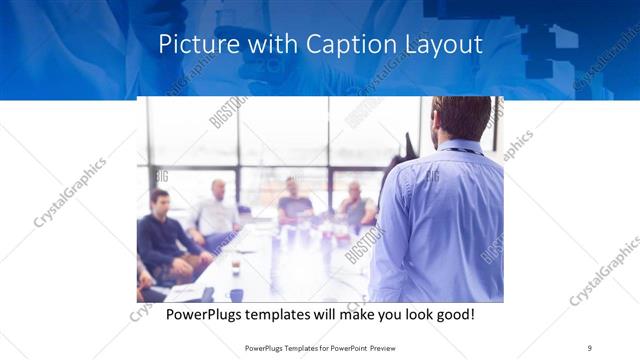 Picture with Caption presentation slide layout