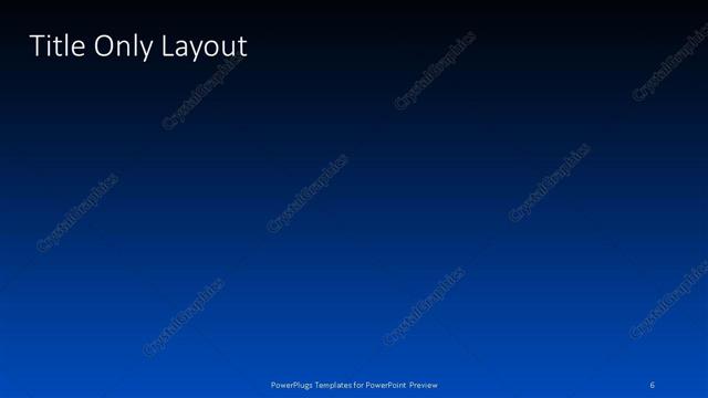 Title Only presentation slide layout