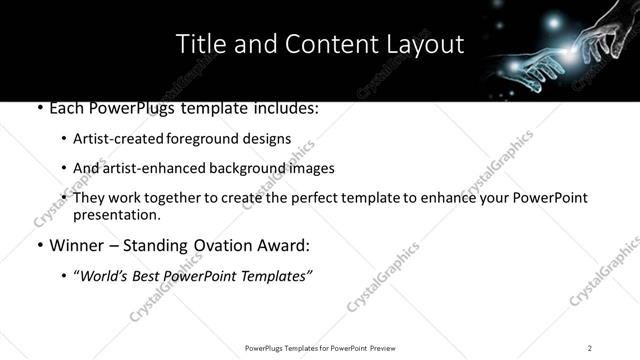Title and Content presentation slide layout